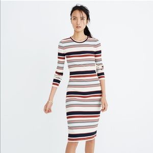 Madewell Ribbed Long-Sleeve Midi Dress